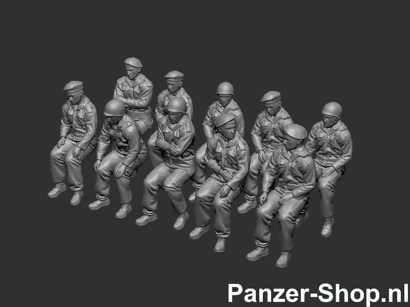 spur (TT) Bundeswehr Satze 2 | Sitzende Soldaten Modell