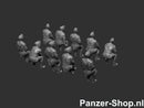 spur (H0) NVA Satze 7 | Sitzende Soldaten Modell