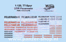 spur (TT) DDR Feuerwehr Decals Modell