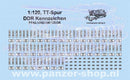 spur (TT) DDR Kennzeichen Decals Modell