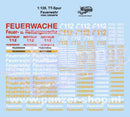 spur (TT) Feuerwehr Decals Modell