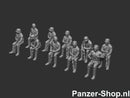 spur (TT) Wehrmacht Satze 6 | Sitzende Soldaten Modell